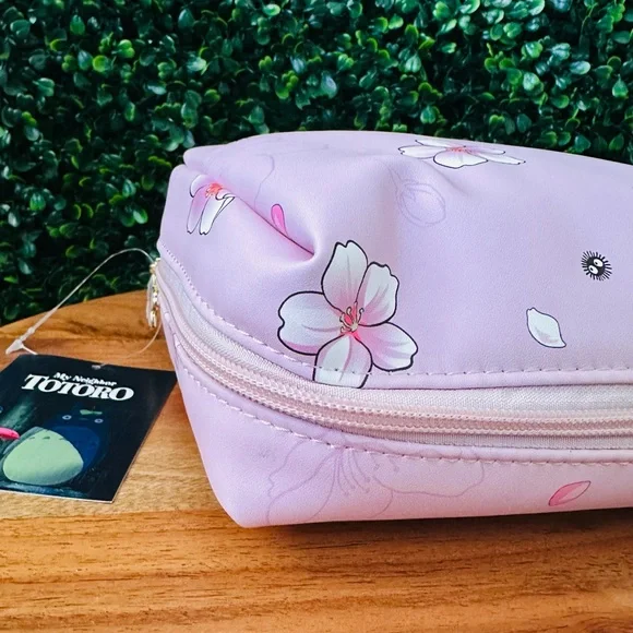 Studio Ghibli My Neighbor Totoro Cherry Blossom Cosmetic Bag - Picture 6 of 7